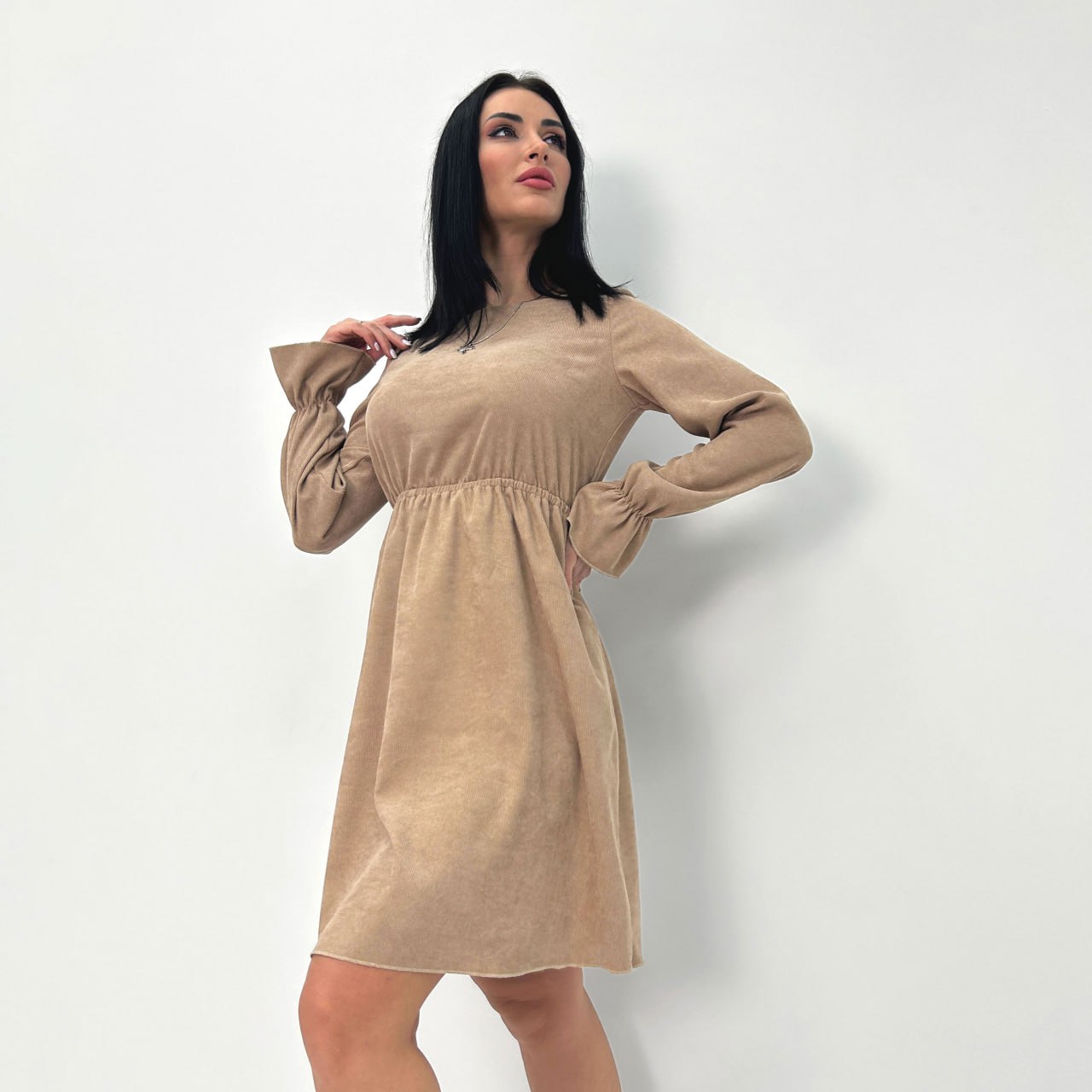 Вельветова сукня із завищеною талією "Wesley"