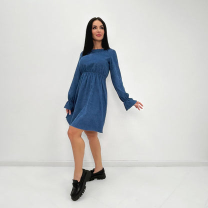 Вельветова сукня із завищеною талією "Wesley"