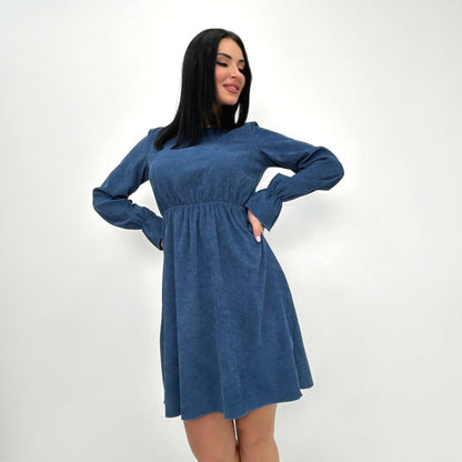 Вельветова сукня із завищеною талією "Wesley"