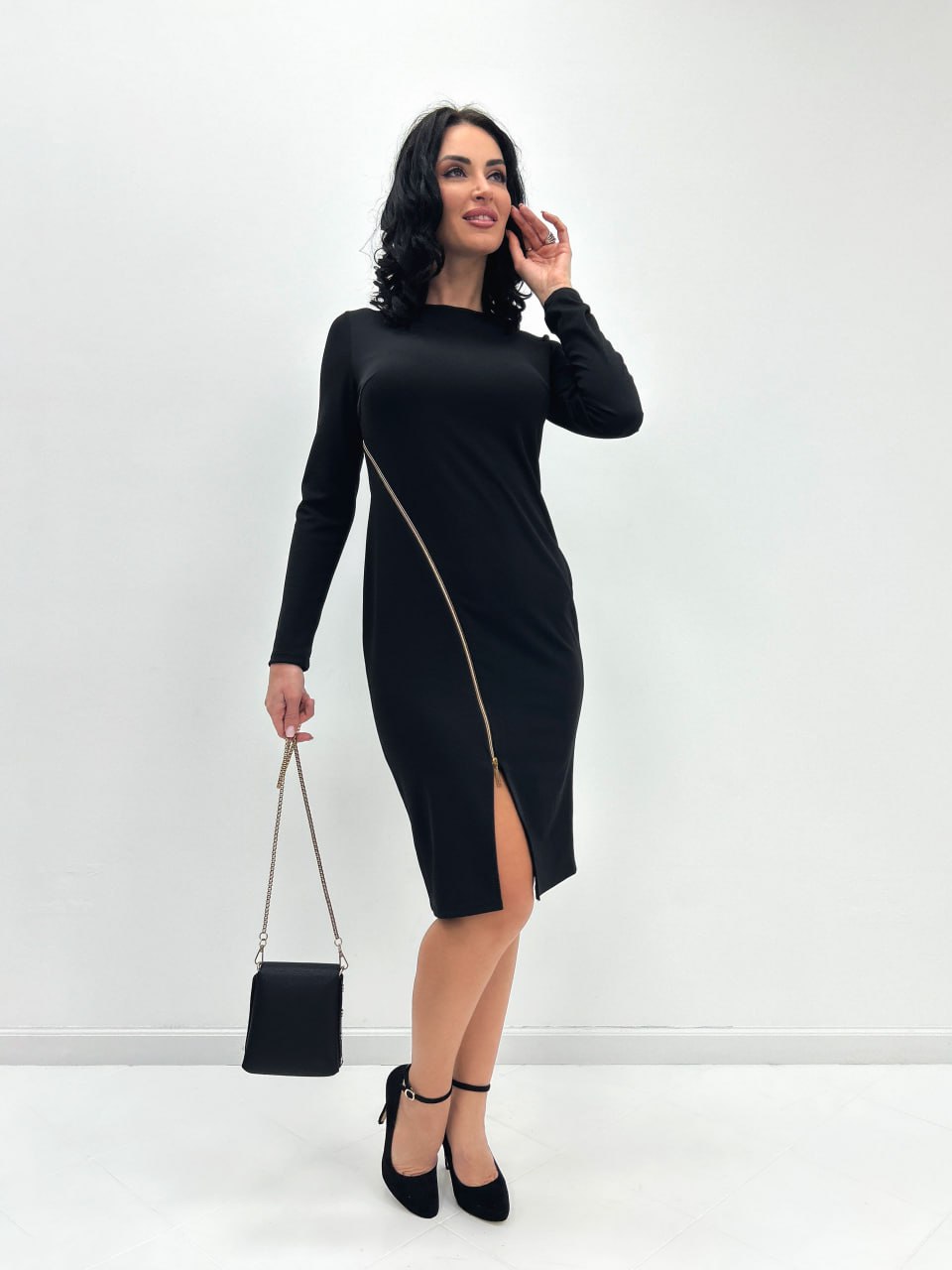 Елегантна сукня з блискавкою "Elisson"