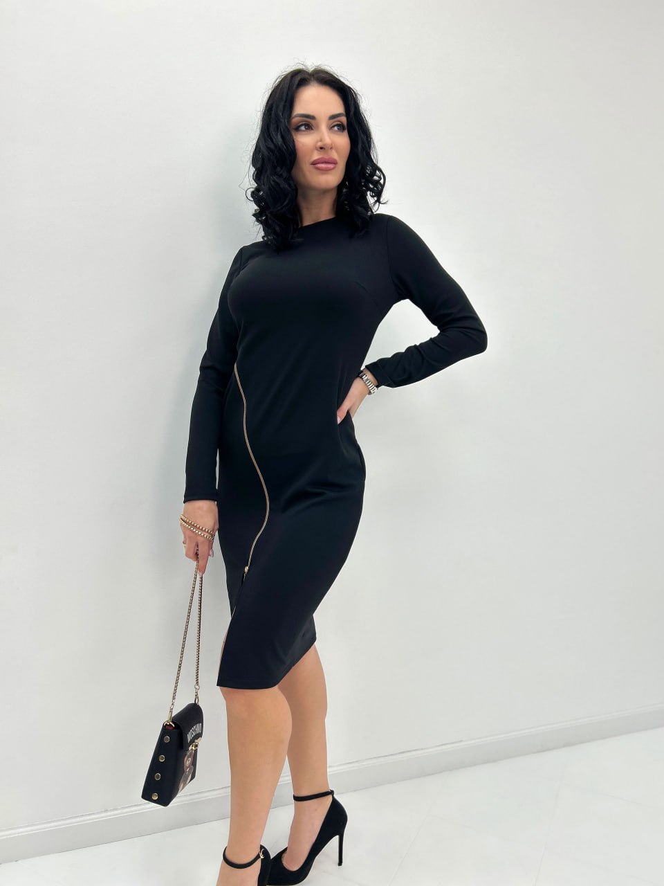 Елегантна сукня з блискавкою "Elisson"