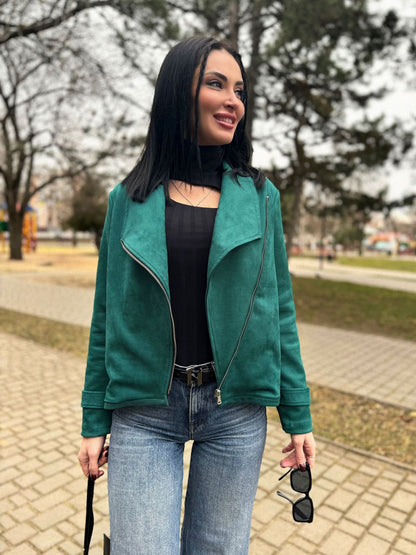 Замшева куртка-жакет "Nessa"