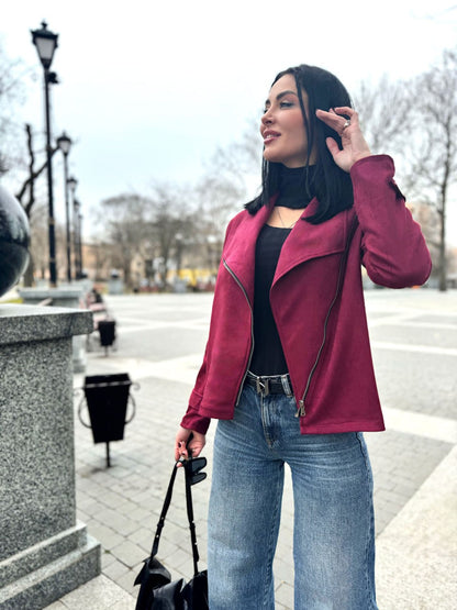 Замшева куртка-жакет "Nessa"