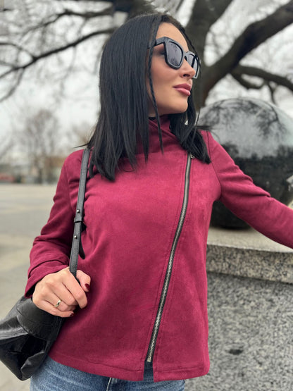 Замшева куртка-жакет "Nessa"