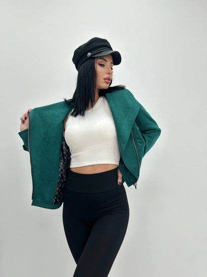 Замшева куртка-жакет "Nessa"