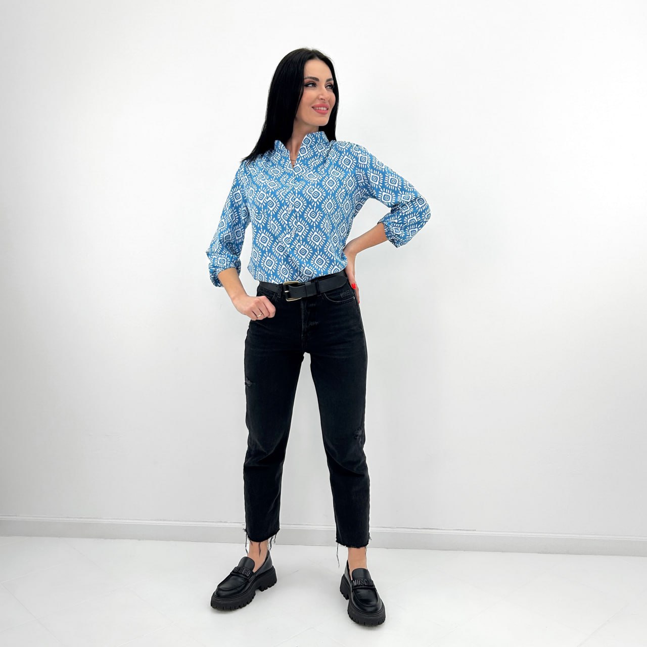 Блузка з принтом "MAROCCO"