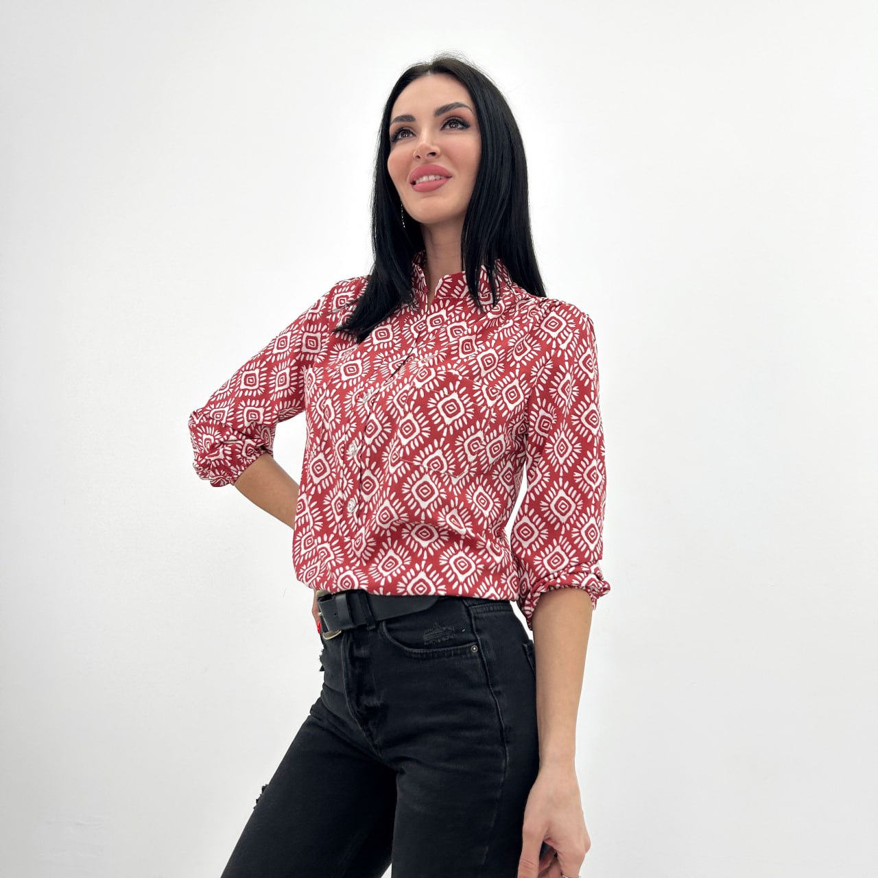 Блузка з принтом "MAROCCO"