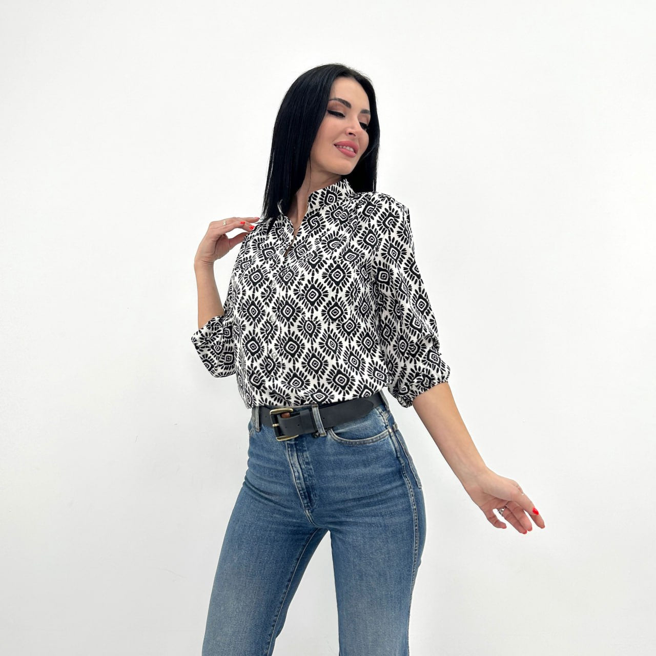 Блузка з принтом "MAROCCO"