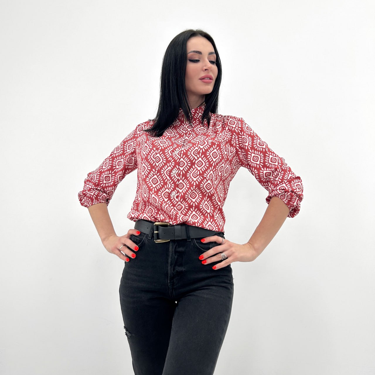 Блузка з принтом "MAROCCO"