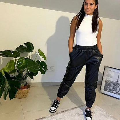 Штани-джогери з екошкіри "Bennett"