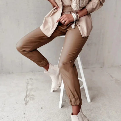 Штани-джогери з екошкіри "Bennett"