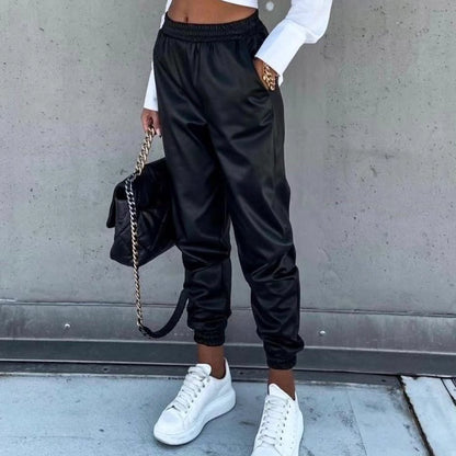 Штани-джогери з екошкіри "Bennett"