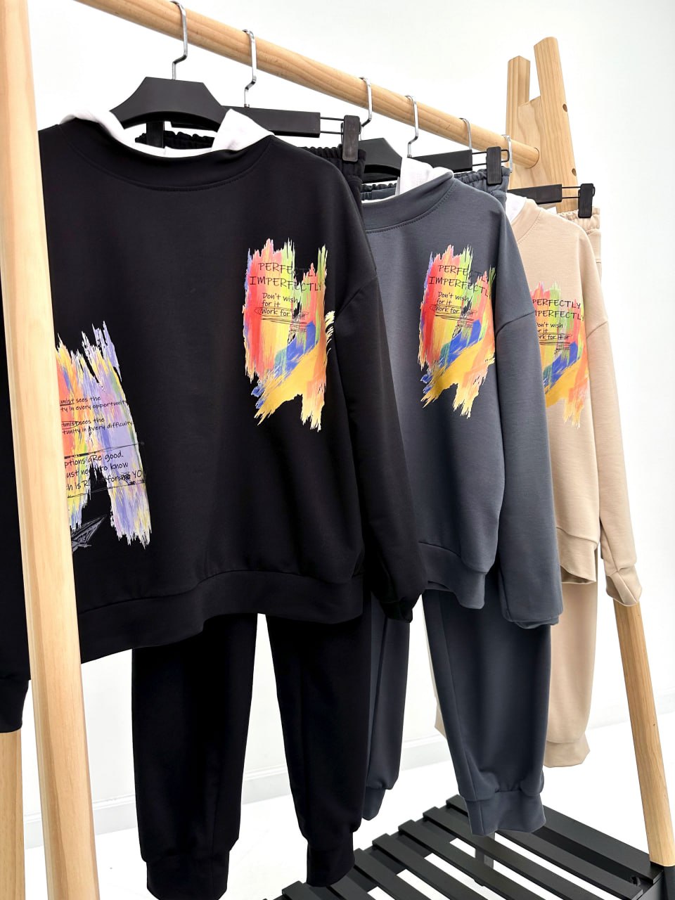 Костюм-двійка з капюшоном "Rainbow"