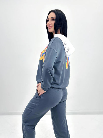 Костюм-двійка з капюшоном "Rainbow"