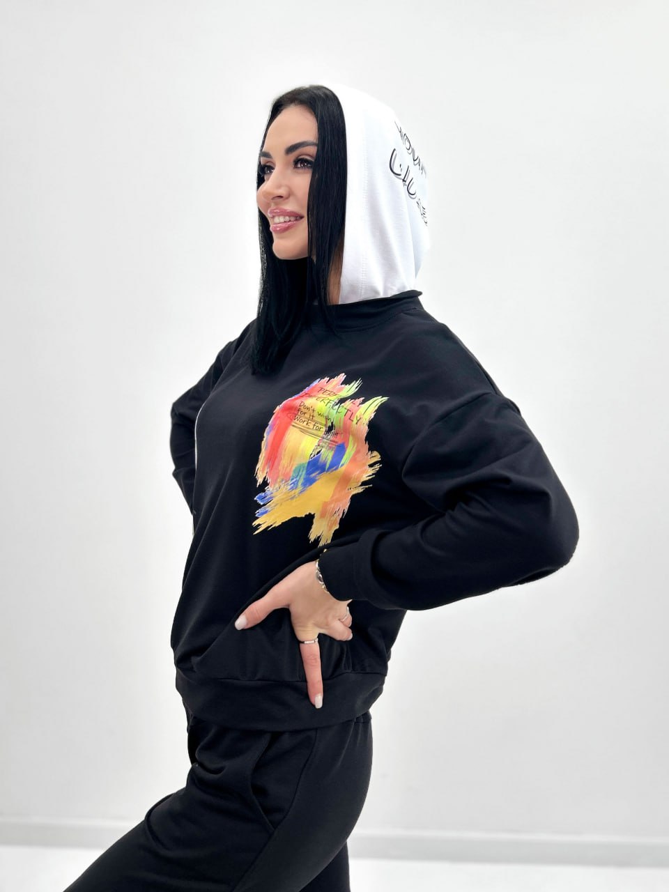 Костюм-двійка з капюшоном "Rainbow"