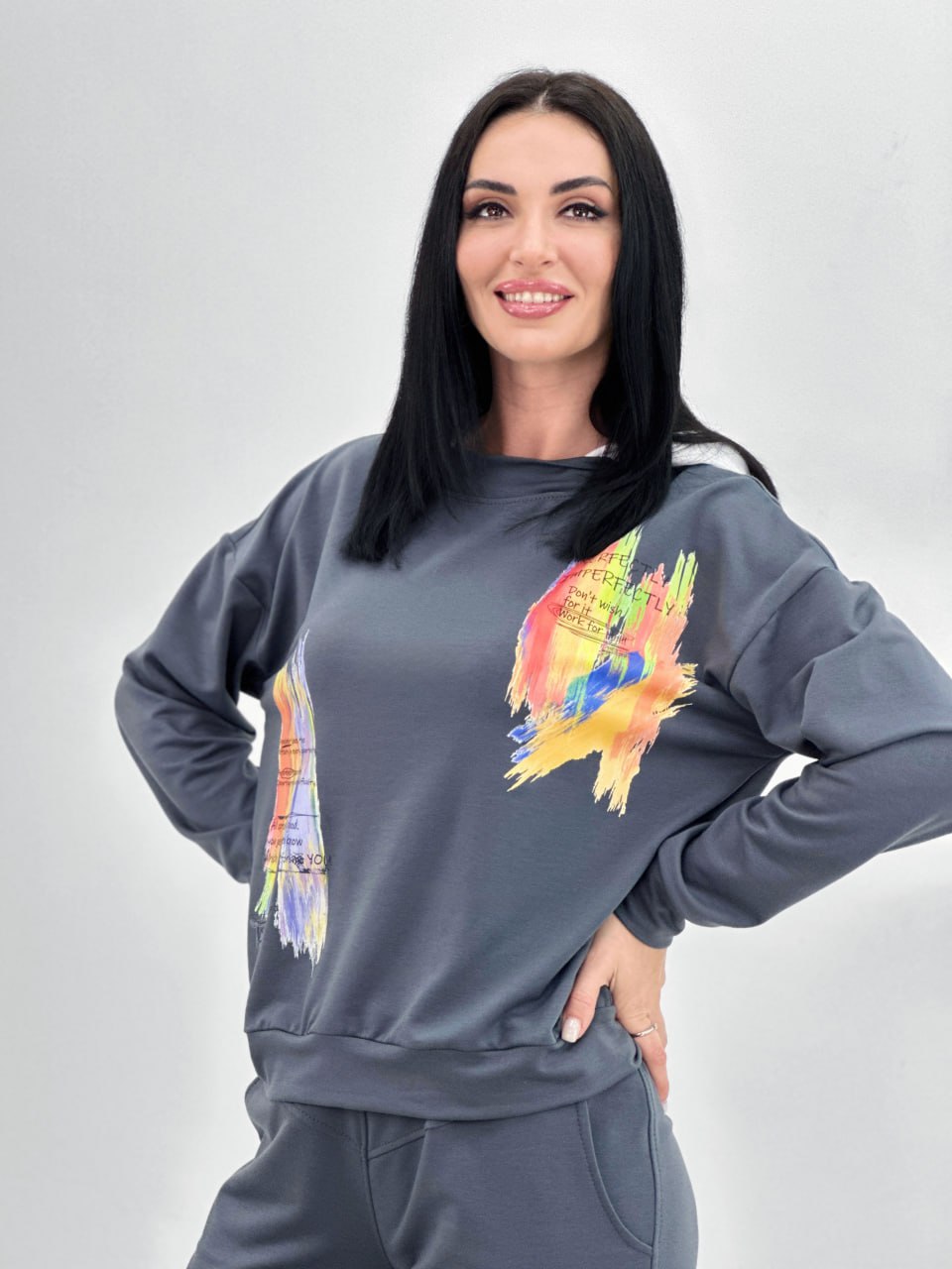 Костюм-двійка з капюшоном "Rainbow"