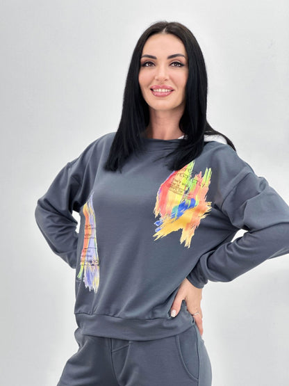 Костюм-двійка з капюшоном "Rainbow"