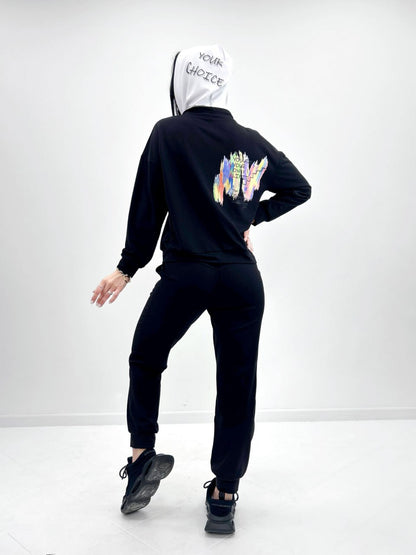 Костюм-двійка з капюшоном "Rainbow"