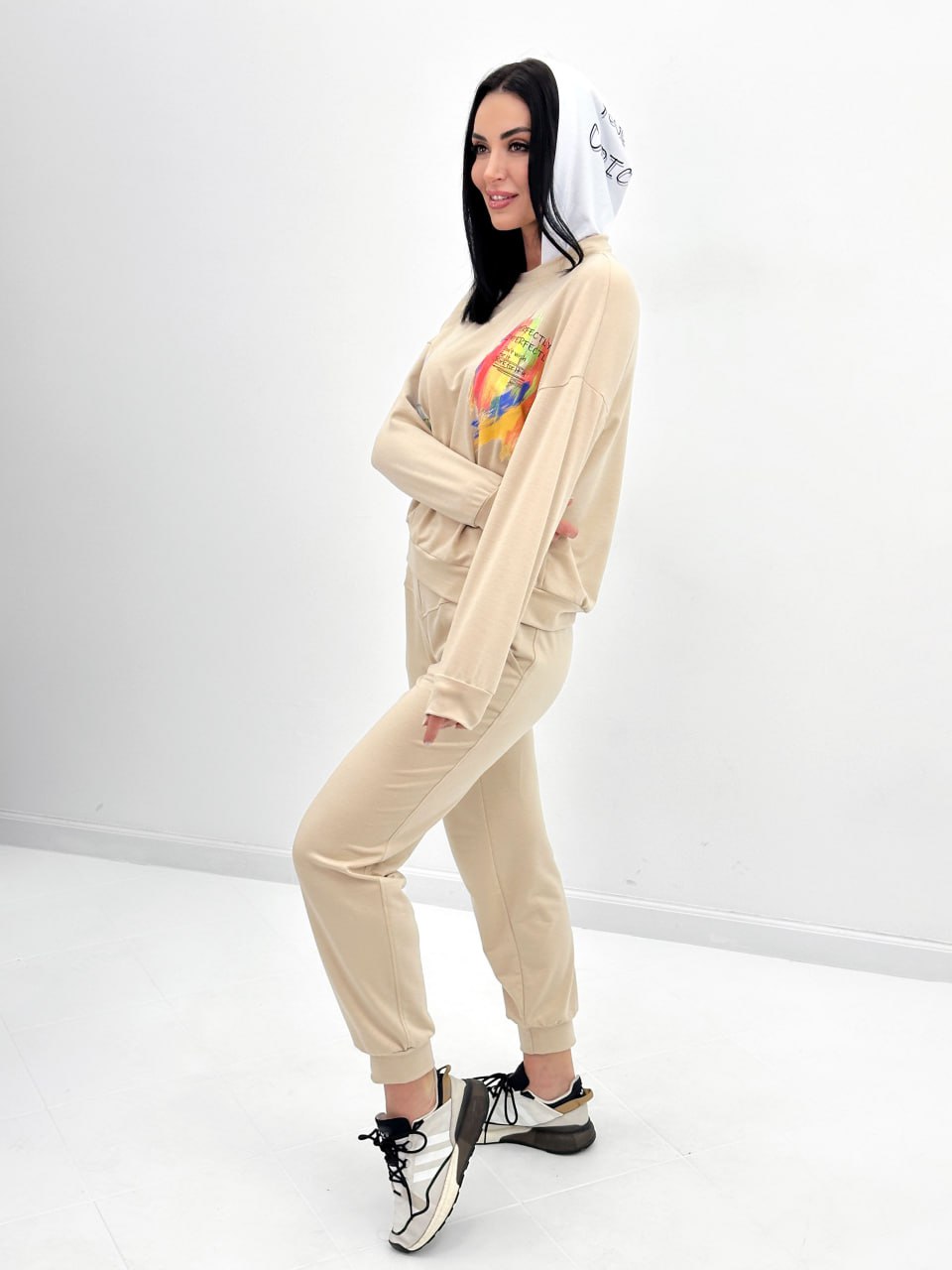 Костюм-двійка з капюшоном "Rainbow"