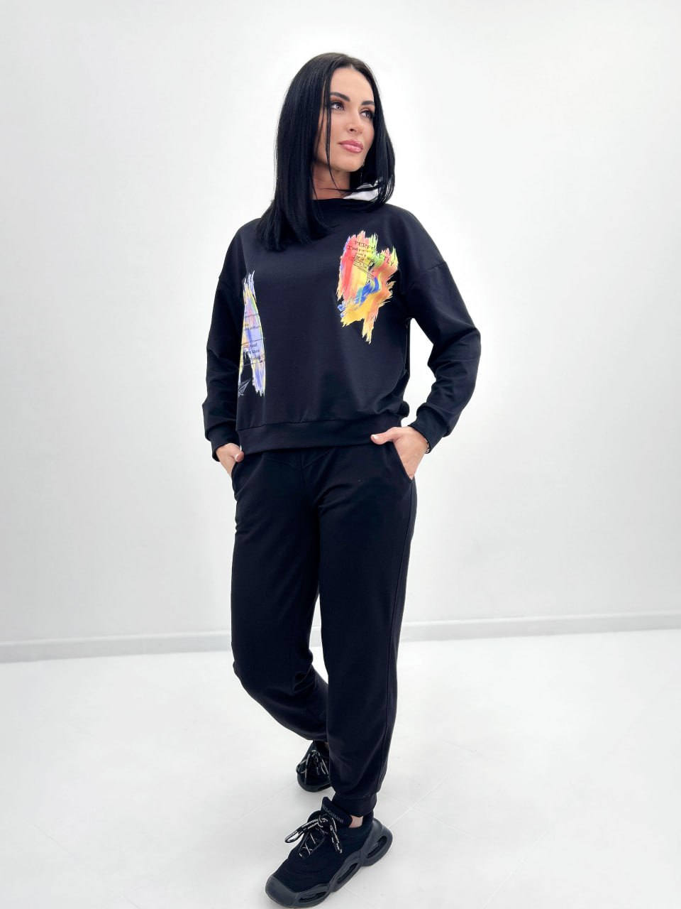 Костюм-двійка з капюшоном "Rainbow"