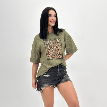 Футболка з анімалістичним принтом "Roar" (Турція)