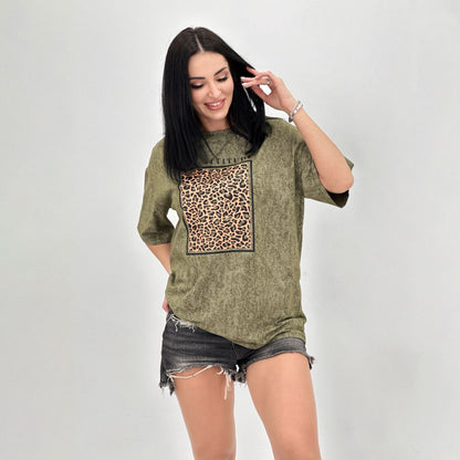 Футболка з анімалістичним принтом "Roar" (Турція)