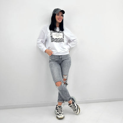 Світшот з анімалістичним принтом "Wild"