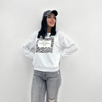 Світшот з анімалістичним принтом "Wild"