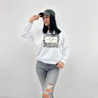 Світшот з анімалістичним принтом "Wild"