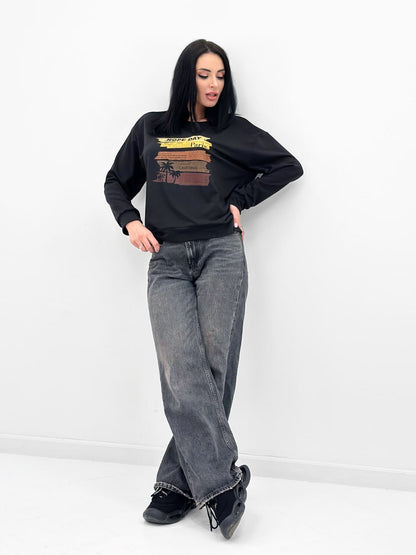 Демісезонний  світшот з принтом "California"