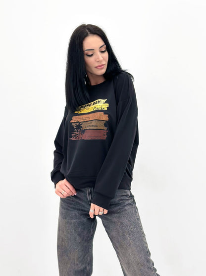 Демісезонний  світшот з принтом "California"