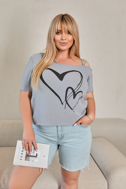 Блузка з відкритим плечем "Elis"