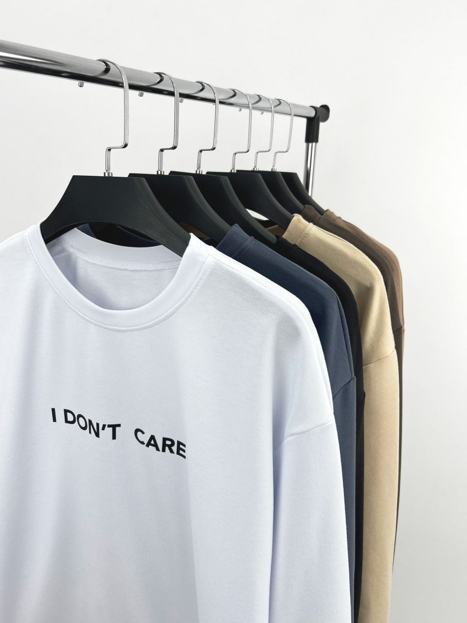 Світшот з двонитки "I don`t care"