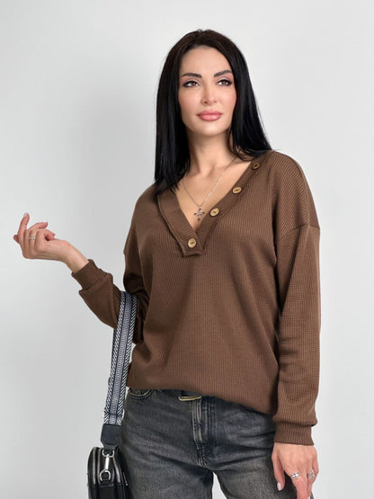 Пуловер з гудзиками "Pearl"