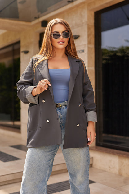 Базовий піджак на підкладці з манжетами "Lavita"