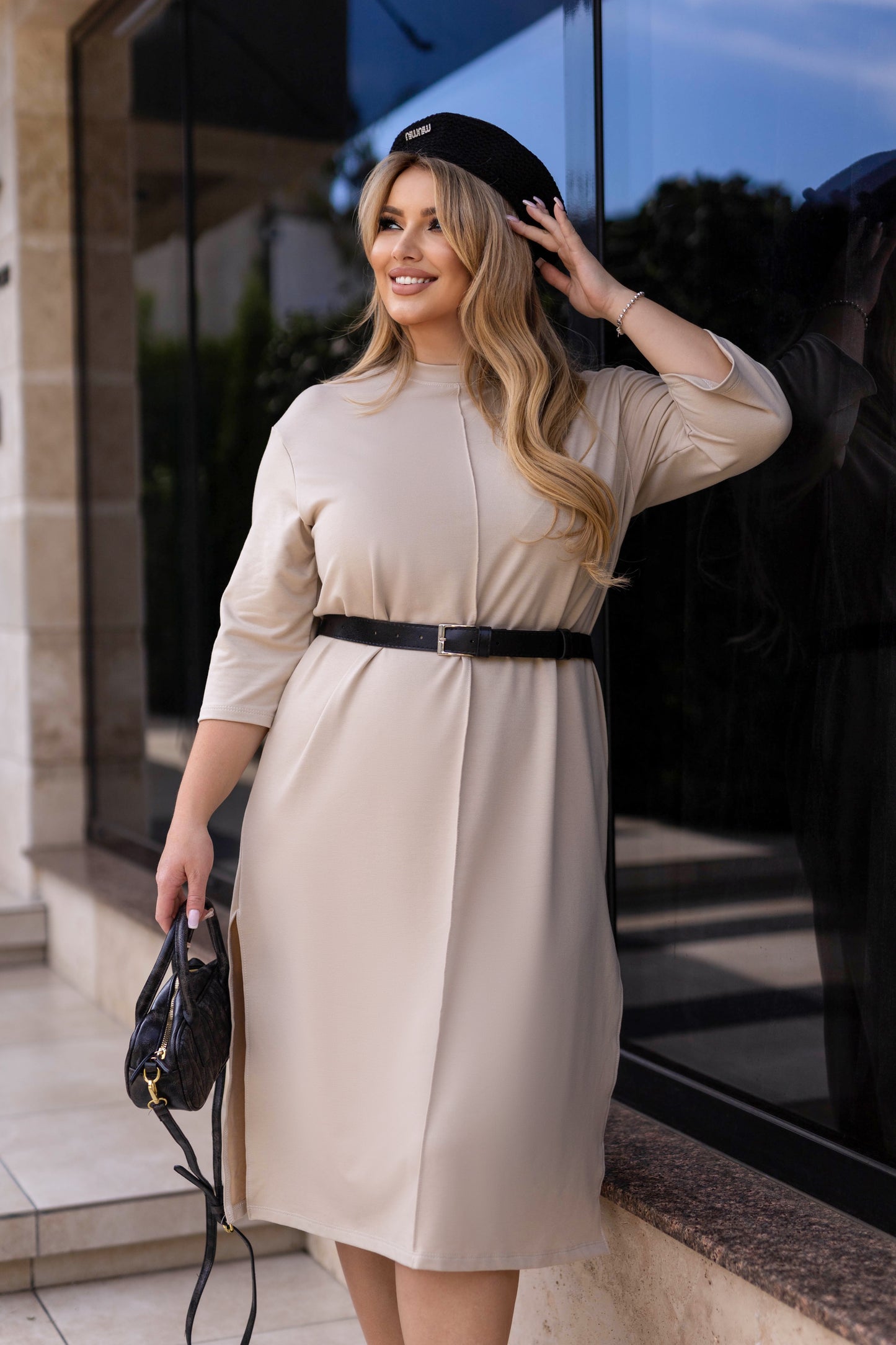 Трикотажна сукня вільного крою "Berry"