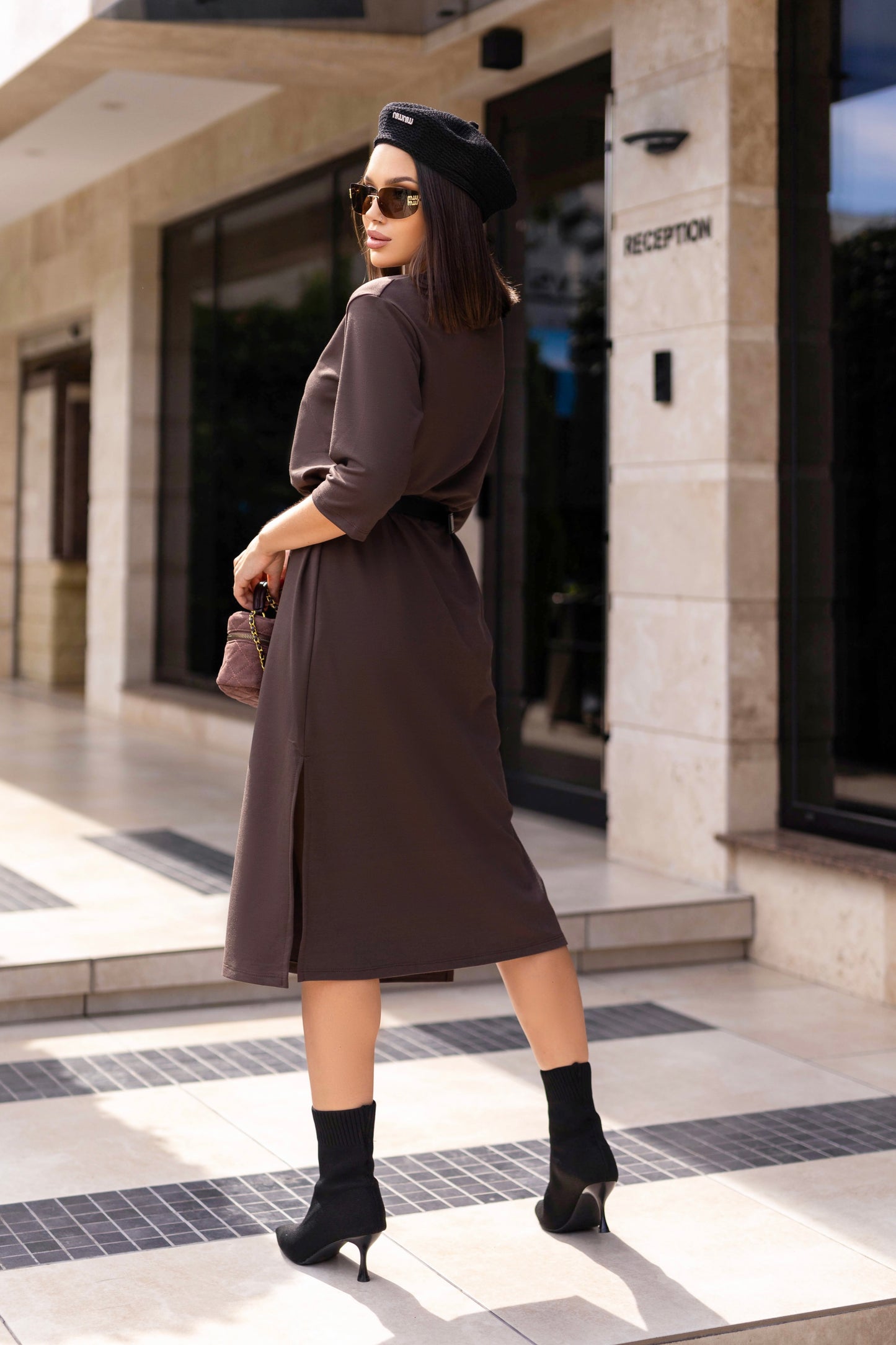 Трикотажна сукня вільного крою "Berry"