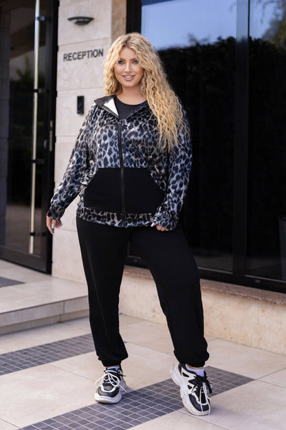 Леопардовий спортивний костюм демісезонний "Kaspi"