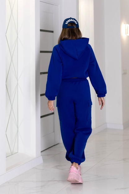 Теплий спортивний костюм зі штанами карго "Human"