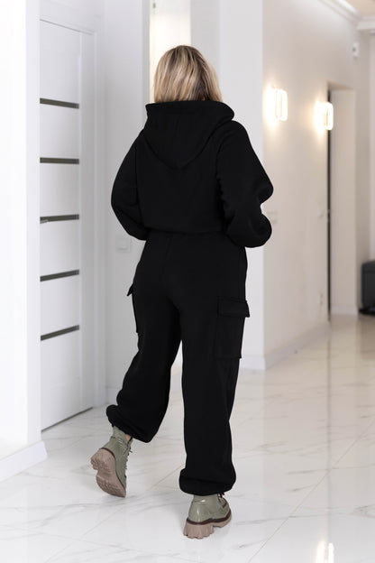 Теплий спортивний костюм зі штанами карго "Human"