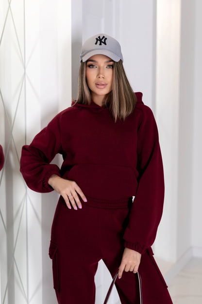 Теплий спортивний костюм зі штанами карго "Human"