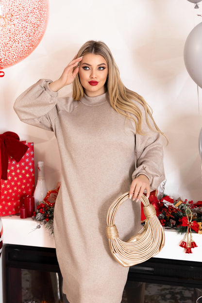 Сукня з ангори з відкритими плечима "Tess"