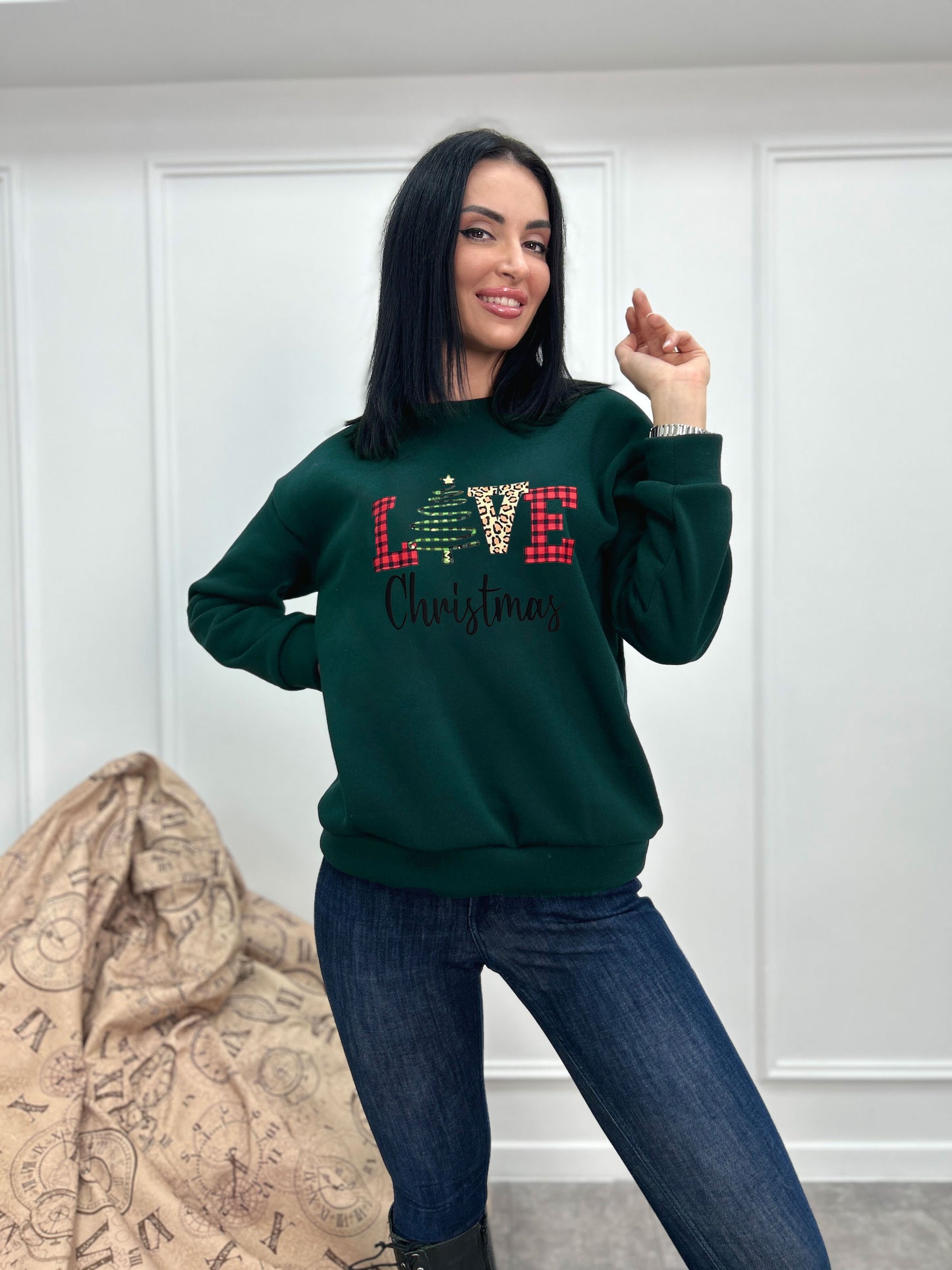 Теплий світшот зі святковим принтом "Festival"