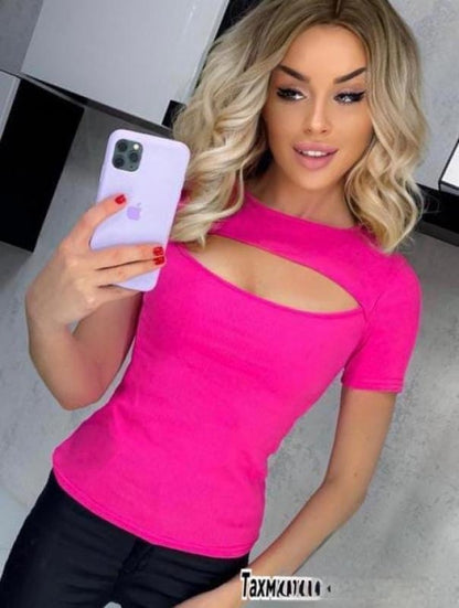 Футболка з вирізом "Bianka"