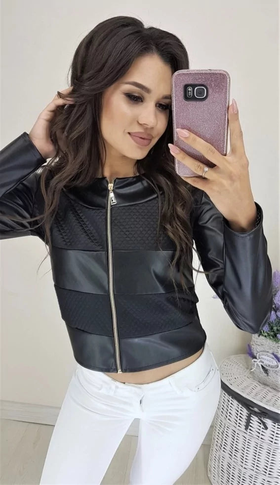 Легка  шкіряна куртка  "Nika"