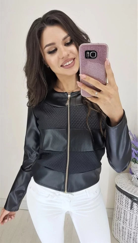 Легка  шкіряна куртка  "Nika"