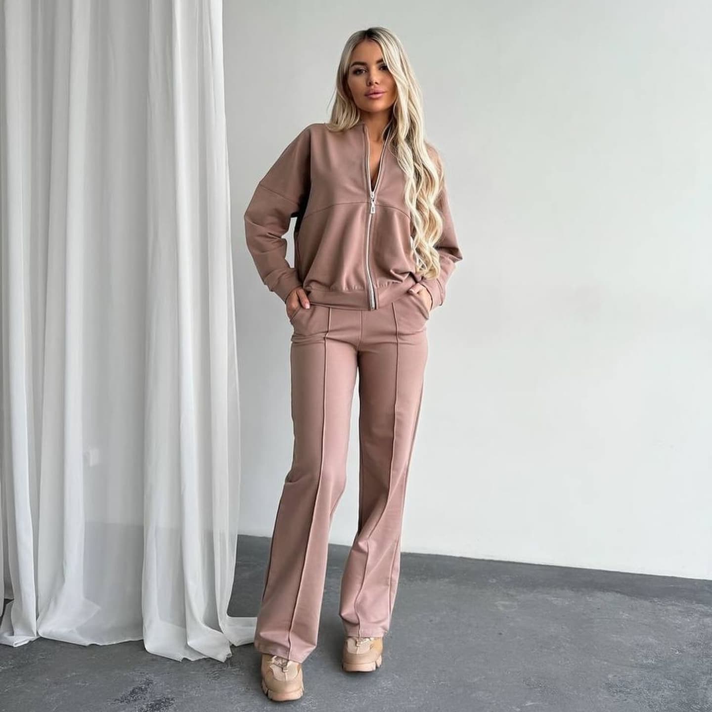 Трикотажний костюм зі штанами палаццо "Alicante"