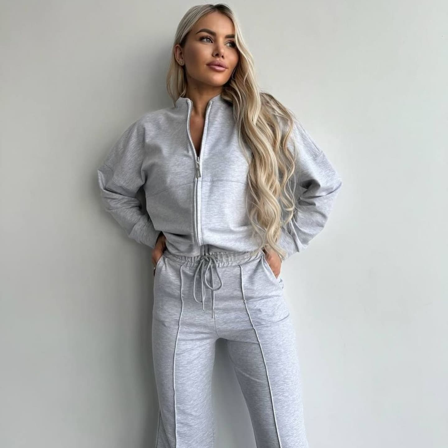 Трикотажний костюм зі штанами палаццо "Alicante"