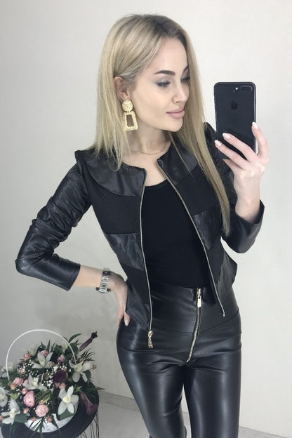 Легка  шкіряна куртка  "Nika"