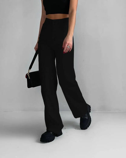 Брюки-палаццо з джинс-бенгаліну "Grape"